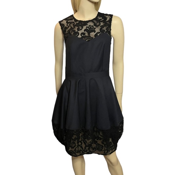 Opening Ceremony Black Lace Back Mini Dress - Picture 6 of 8